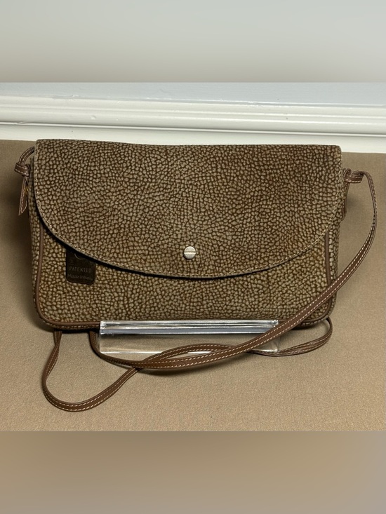 Borbonese Handbags - Rare Vintage Borbonese Redwall Partridges Eye Textured Sling Bag - Made in Italy